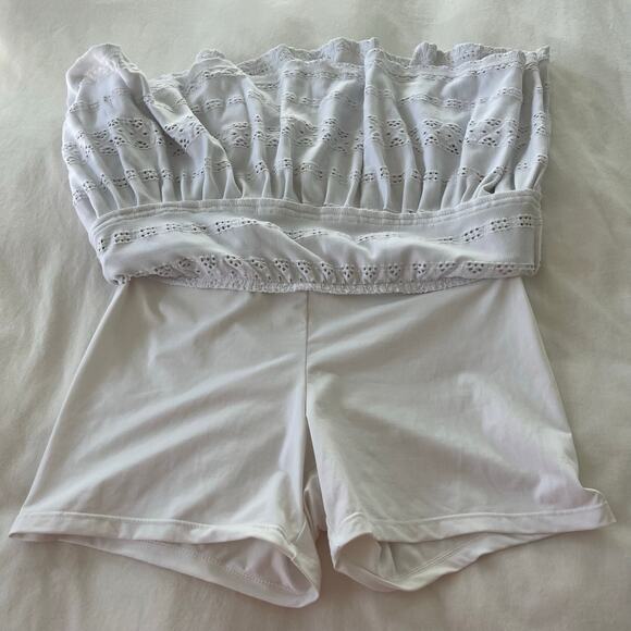 Veronica Beard L’etoile Sport White Eyelet Pointelle Knit Athletic Tennis Skort - Picture 9 of 10